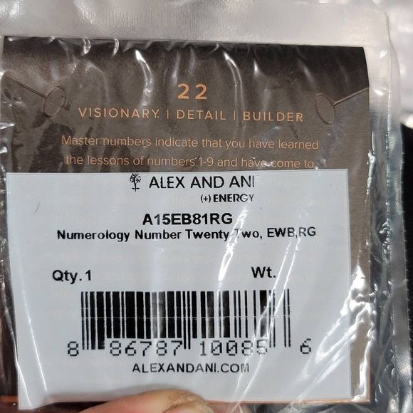 Alex and Ani numerology number 22 charm bracelet - Picture 5 of 5